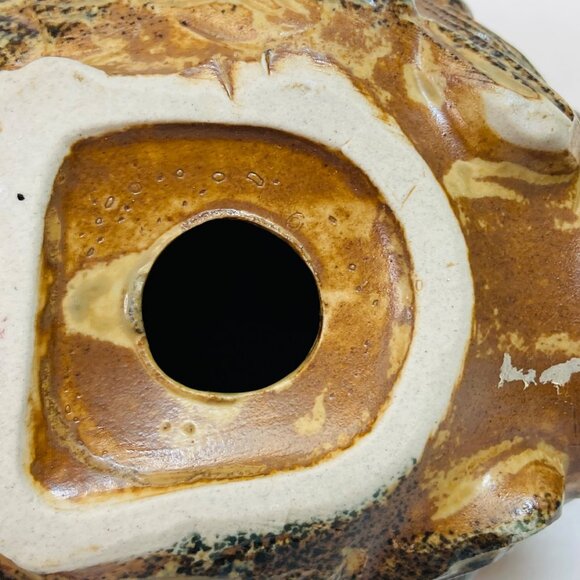 Quail Figurine MCM Vintage Ceramic Pottery Browns Japan as is 5.5 x 5 Bird - Picture 3 of 11